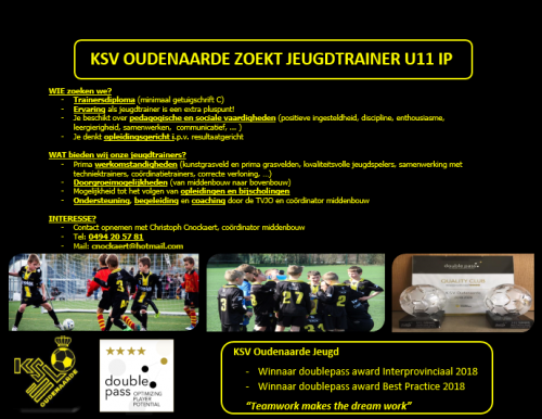 VACATURE TRAINER U11