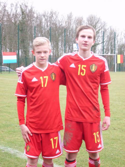 U16 F Luxemburg-België - 2 spelers KSV Oudenaarde in de selectie