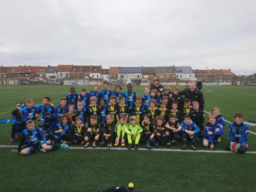 CLUB BRUGGE OP BEZOEK BIJ DE U12 EN U13