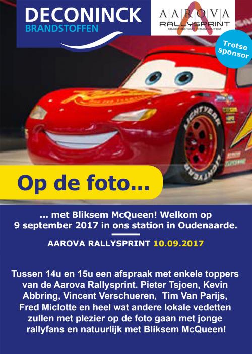 Bliksem McQueen komt naar Oudenaarde 