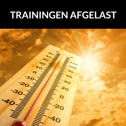 Trainingen vrijdag 07/08 afgelast