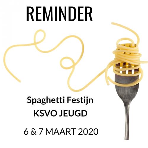 REMINDER SPAGHETTI FESTIJN