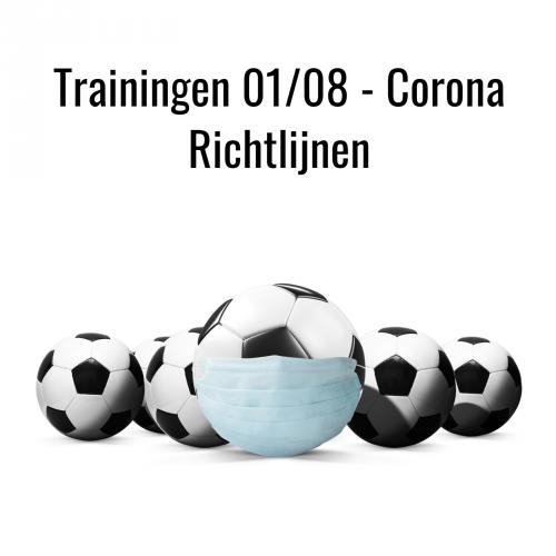 Trainingen 01/08 - Corona