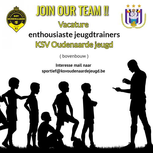 JOIN OUR TEAM - JEUGDTRAINERS BOVENBOUW